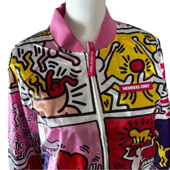 Members Only Vibrant Graphic Bomber Jacket - Picture 2 of 8